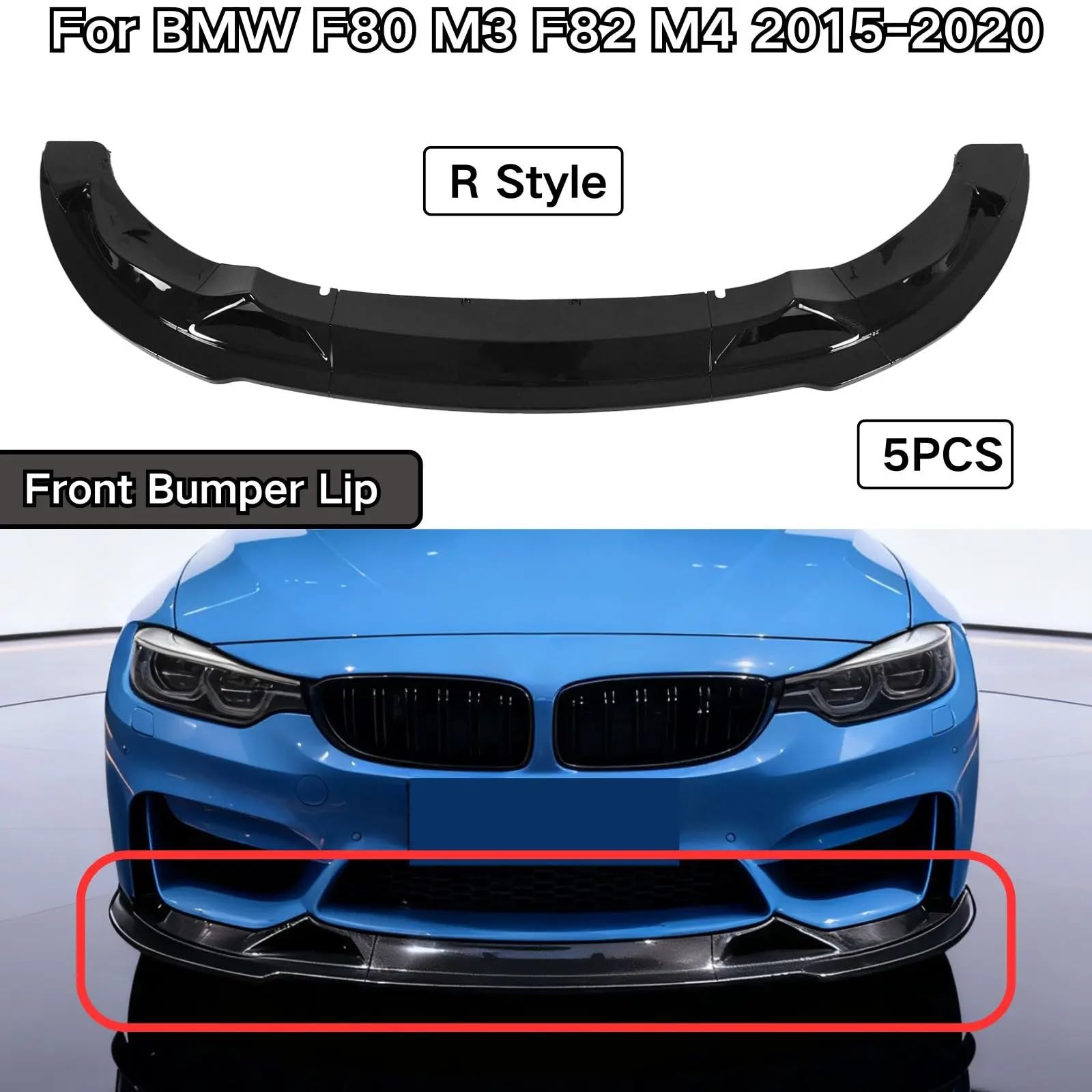 Do BMW F80 M3 F82 M4 2015-2020 Przedni zderzak