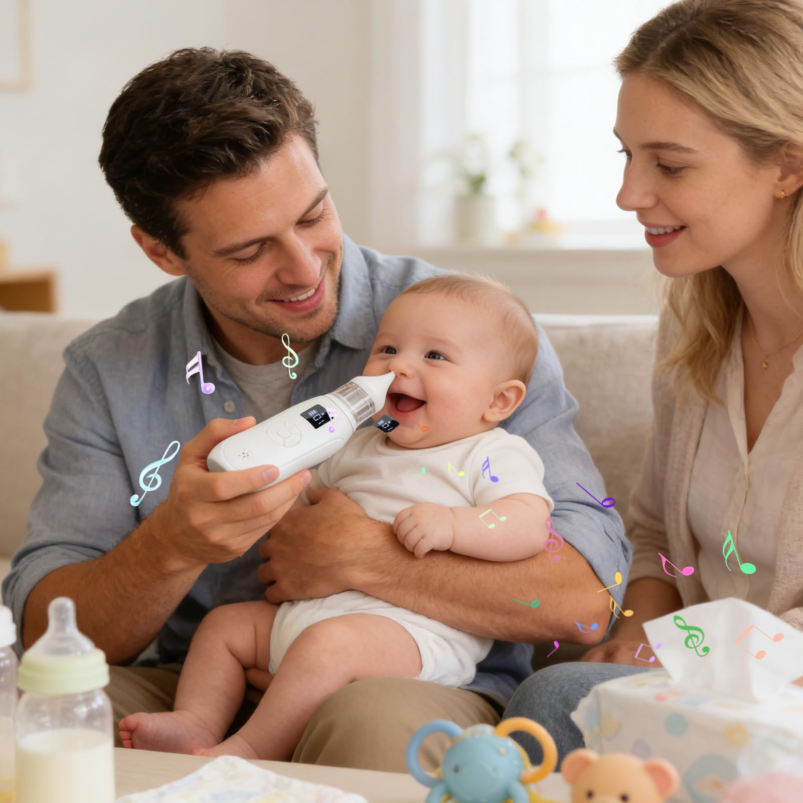 Aspirador Nasal para Niños Antirreflujo Suave