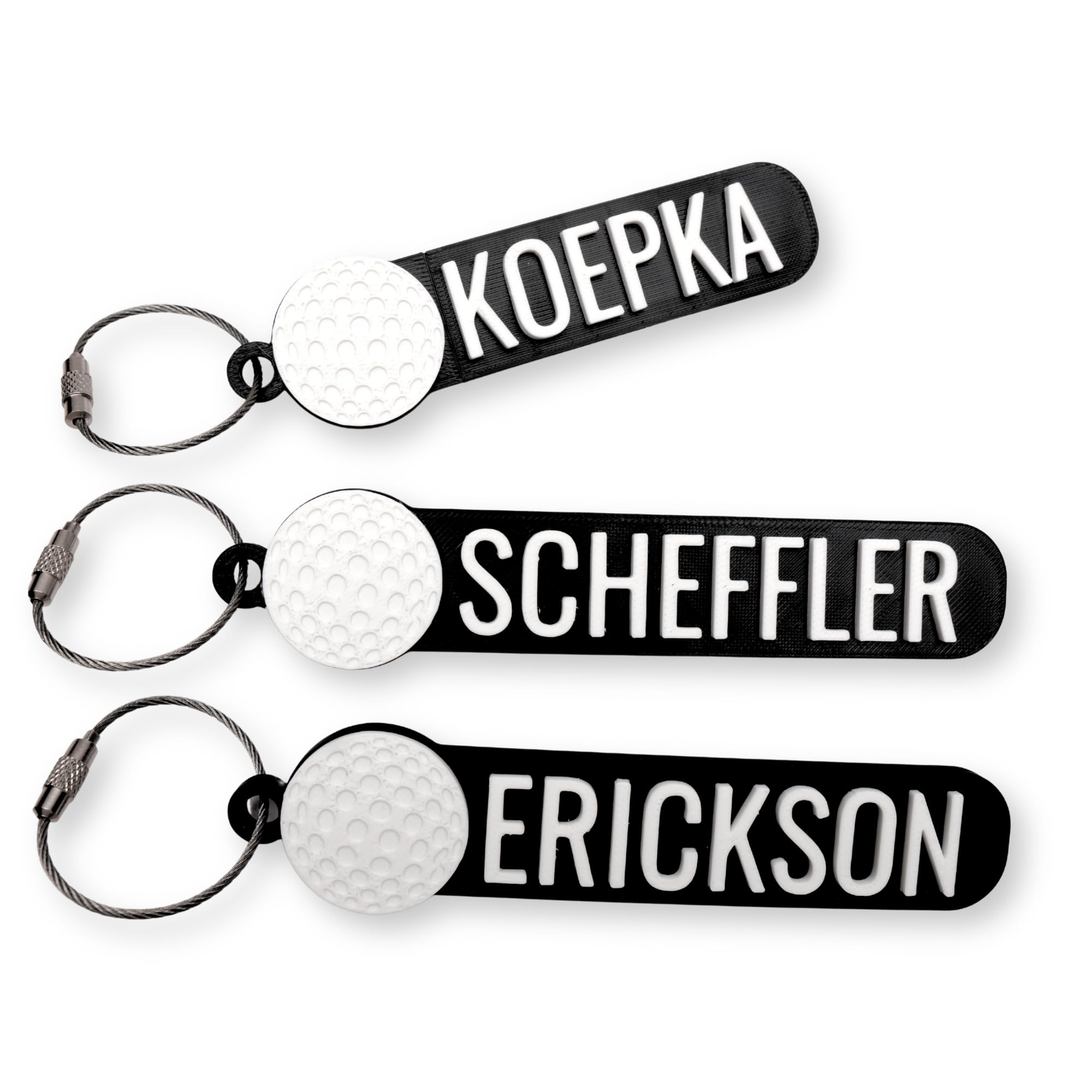 Personalized Golf Keychain, Golf Bag tags, Custom water bottle tags, Sports bag keychain, team gift, Keyring charm, Custom tag