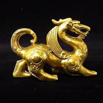 Amazon.co.jp: 銅製ヤアズ睚眦小 ピヤオ 風水 グッズ 開運グッズ