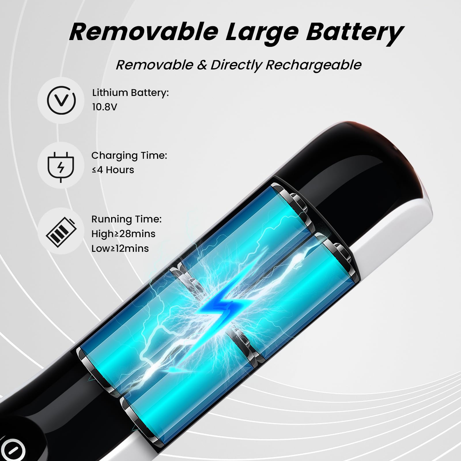 Katulan Cordless Handheld Vacuum, Hand Vacuum Cleaner 12KPA Powerful Suction with Fast Charging Dock, LED Display, Extend Tube, Portable Lightweight Rechargeable Hand Held Vacuum for Home, Office, Car