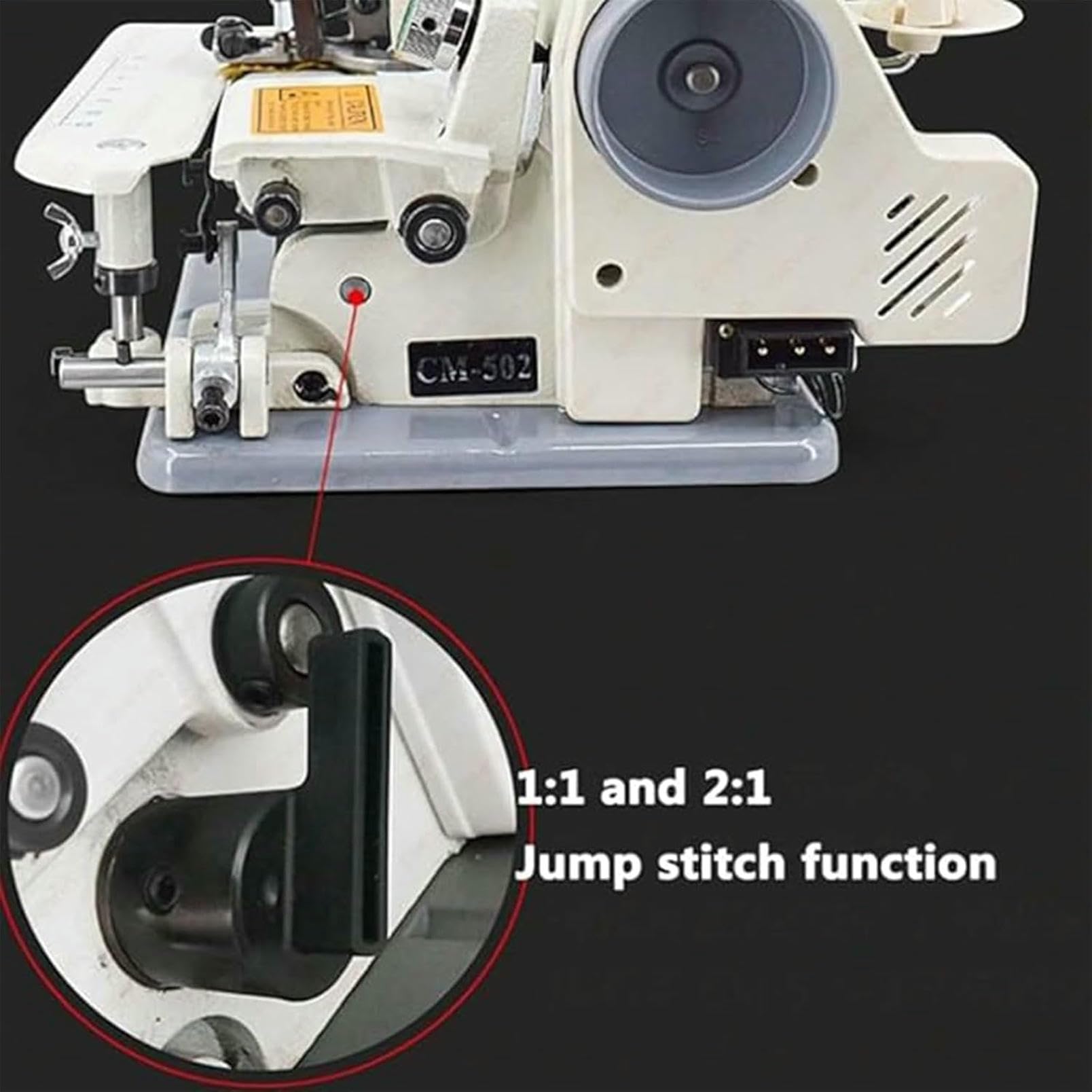 Máquina de hemting de Puntada de Ciego eléctrico, máquina de Bordado portátil de 1200 RPM, máquina de Coser de modista de Vestimenta para Tiendas de Ropa, fábricas, lavanderías, Tiendas a Medida