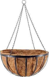 12 Patio Plant Ideas to Add Color, Texture, and Privacy 72 Arcadia Garden Products Round Hanging Planter Basket with Coco Liner 24 ...