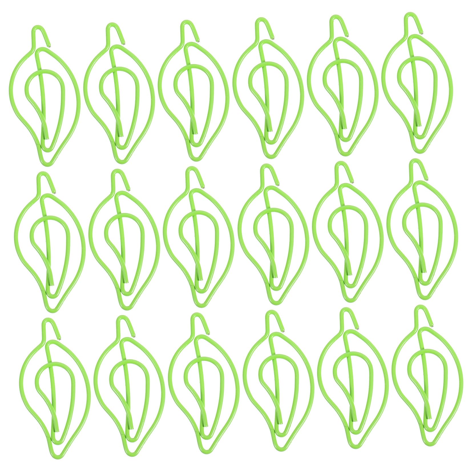 STOBOK 4 Set Di Fermagli Per Carta in Metallo Piccole Clip A Forma Di Foglia Per Ufficio Portablocco Per La Scuola 30 Pezzi*4