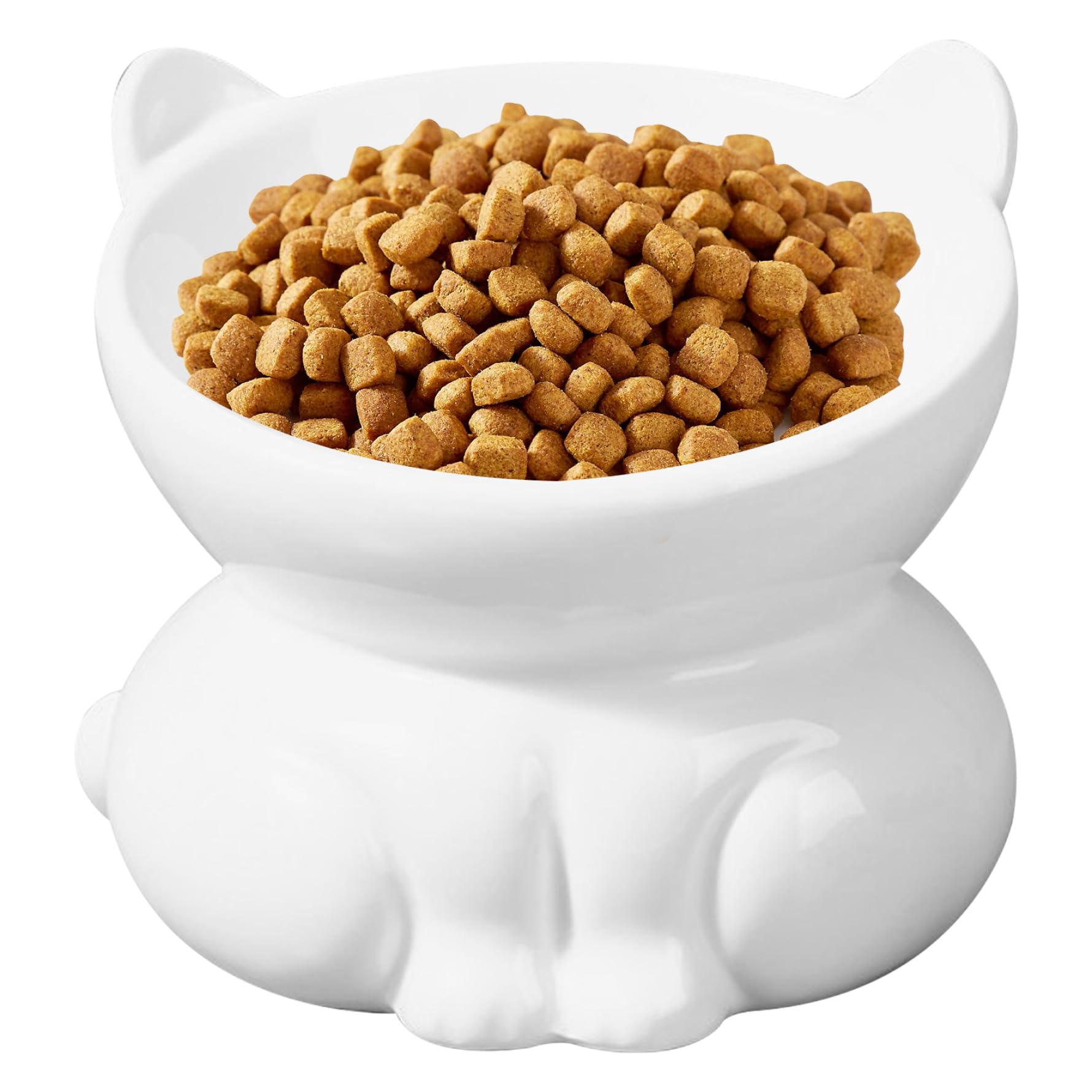 Gamelles surélevées pour chat en céramique 220 ml avec support incliné