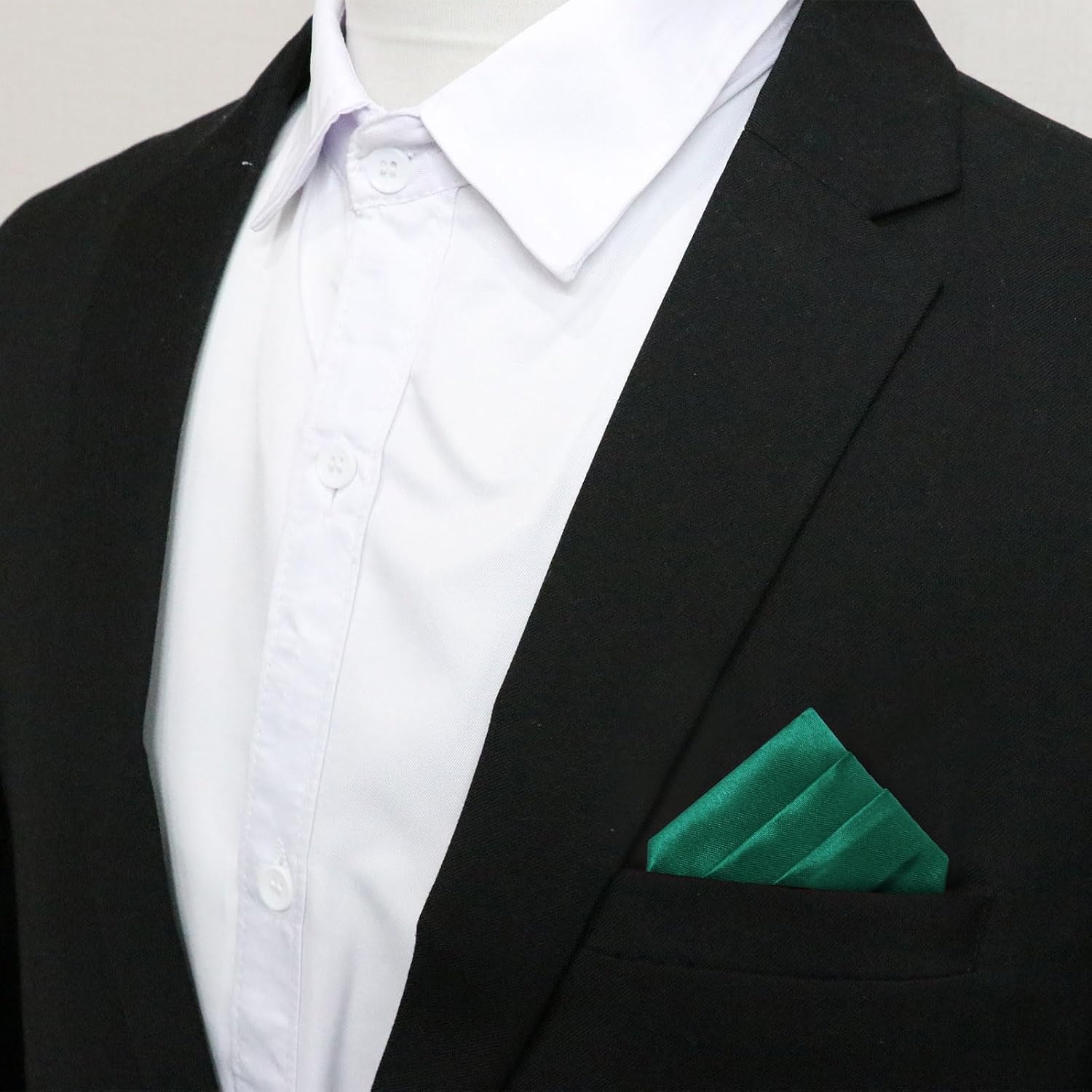 Prefolded Pocket Squares for Men, Suit Mens Handkerchiefs, Men Pocket Square Hankies for Party Banquet Prom Wedding image 3