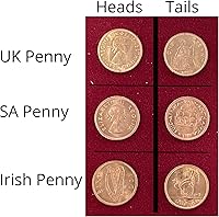 Vista 4 de Ted's Sterling Magic Monedas de cobre y plata genuinas de EE.UU. Medio dólar de cobre Penny Coin Trick (Irish Penny)