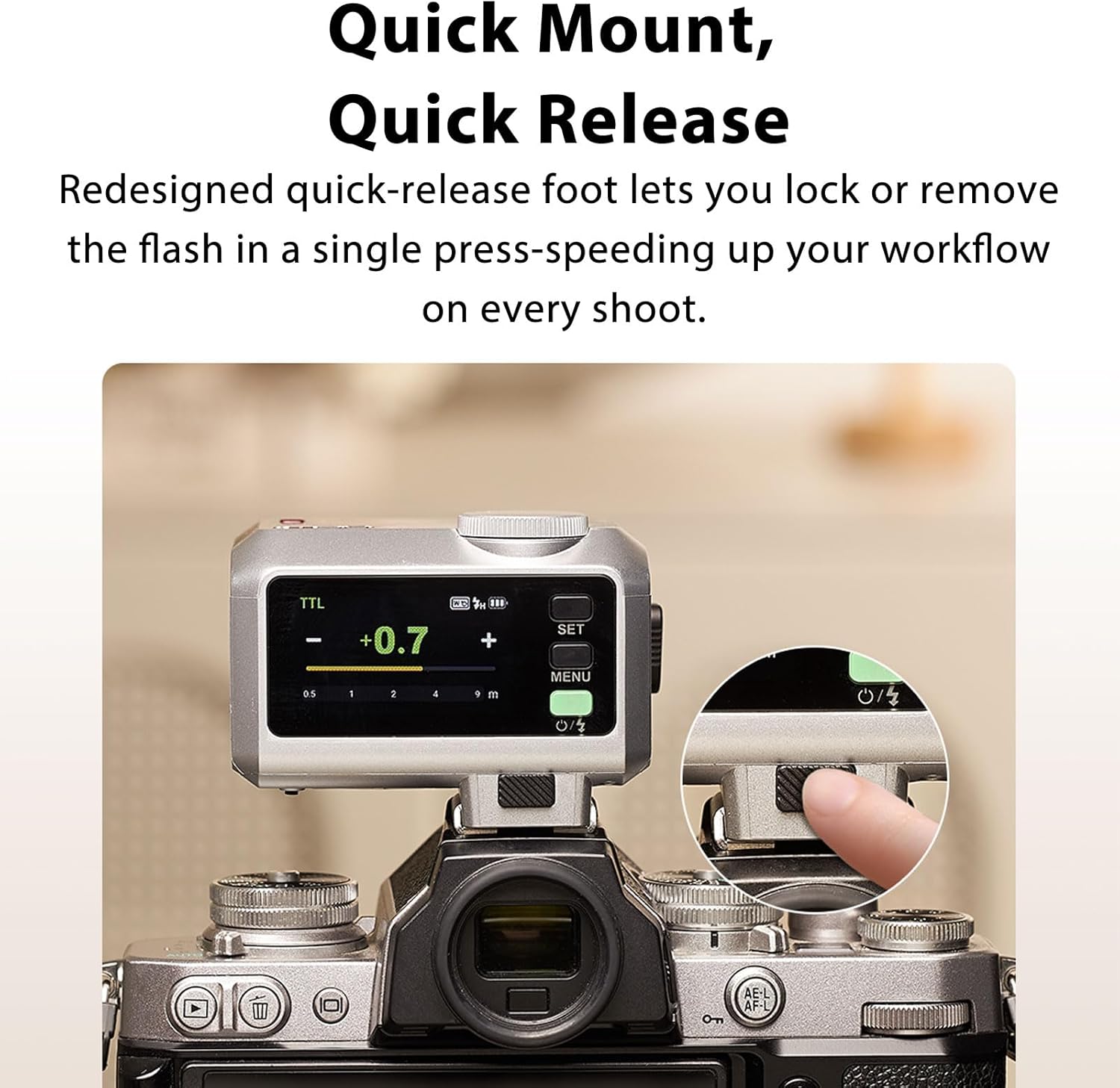 Godox Mini iT30Pro S iT30 Pro S for Sony TTL Flashlight Wireless Touch Screen Portable Flashlight HSS 1/8000 Second Compatible with Mirrorless Cameras External Flash Compatible for Sony