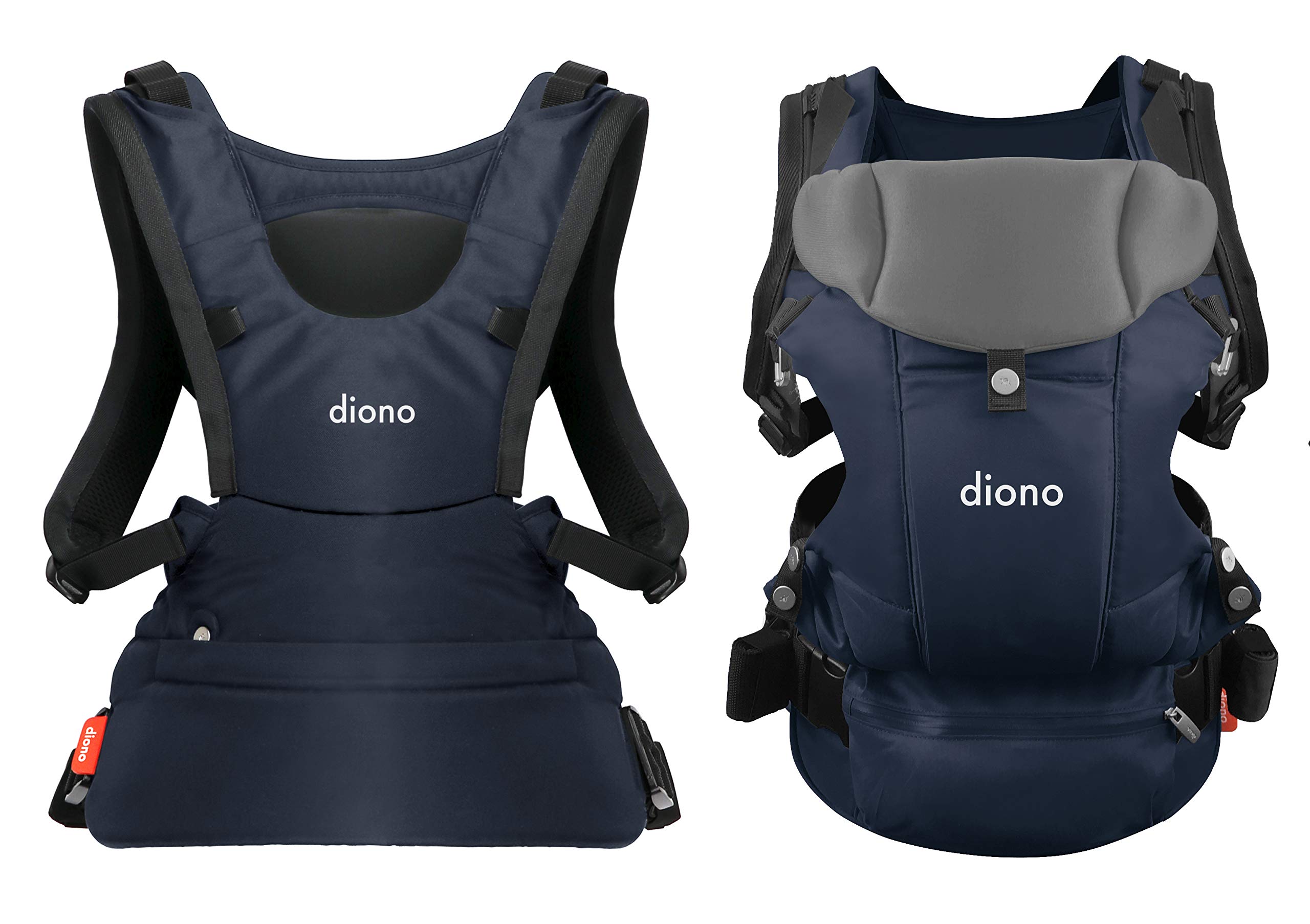 DionoDiono Carus Essentials 3-in-1 Carrying System for 3.2-15kg - made for Urban Adventures, Easy-to-Use - Parent-Facing, World-Facing, Back Carry, Navy