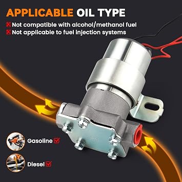 97 GPH Electric Fuel Pump With Regulator Replaces # 12-801-1
