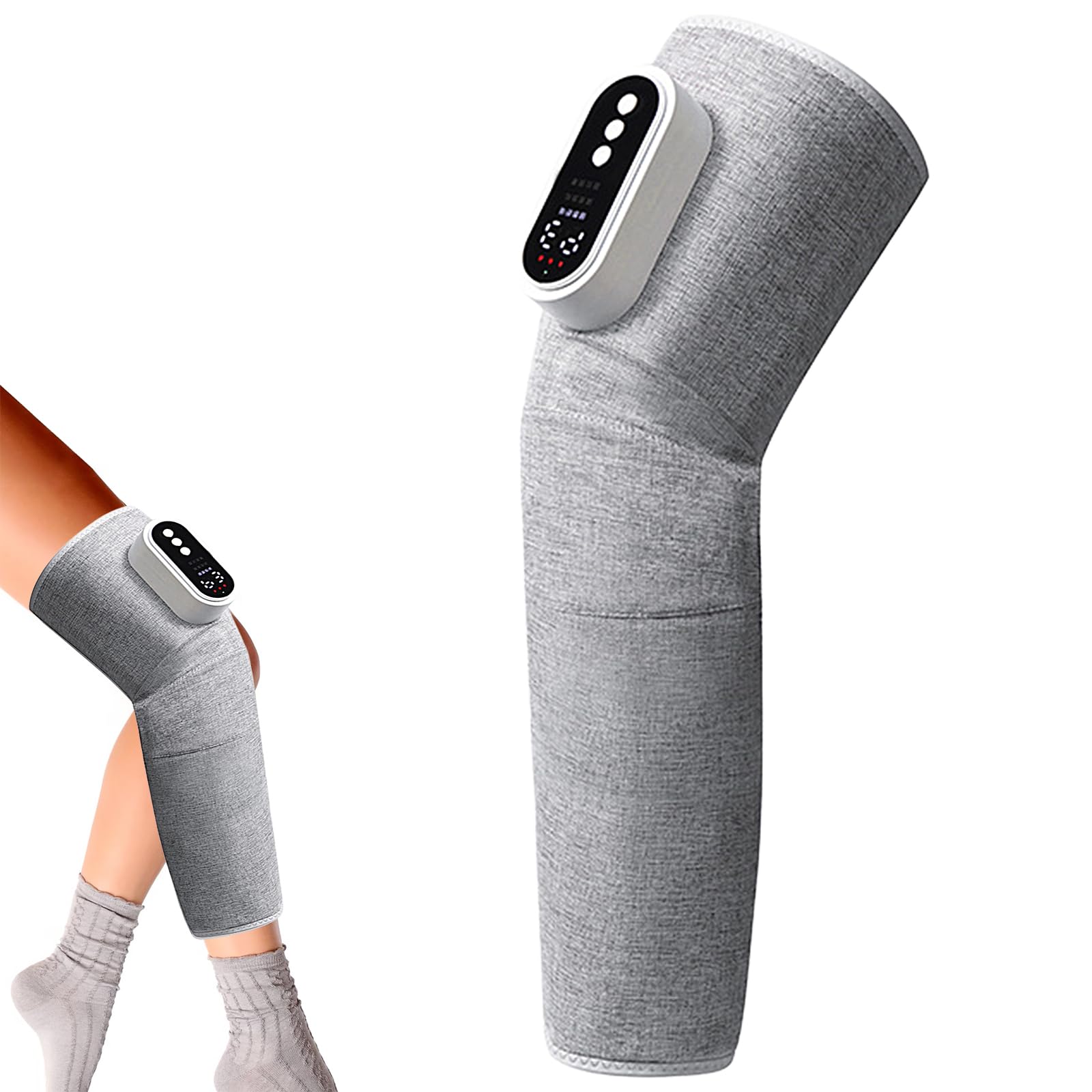 Kabelloses Beinmassagegerät Elektrisch Massagegerät Beine mit 3 Modi/Intensitäten/Heizung, Pressotherapie Beinmassagegeräte Kompressions Beinmassagegerät für Muskeln Durchblutung