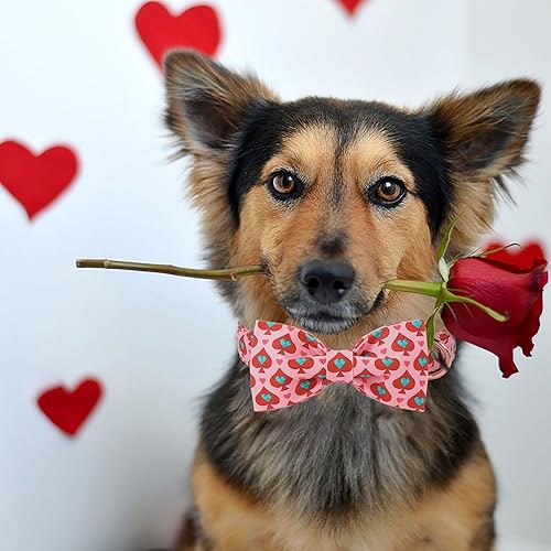 Miniatura 260 de Collar de perro con bandera estadounidense con pajarita, collar patriótico para perros pequeños, medianos y grandes, talla XS