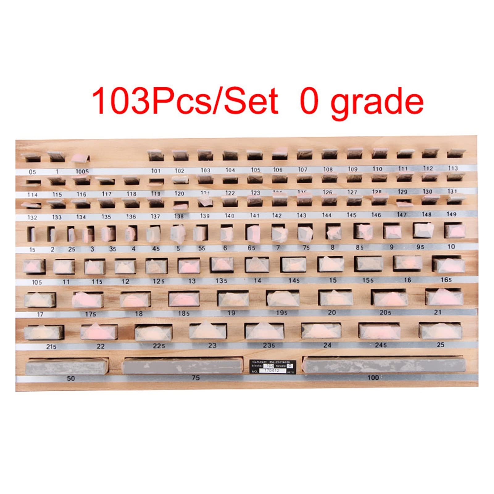 Amazon | 測定ブロック、 ブロックゲージ103pcs /セット1