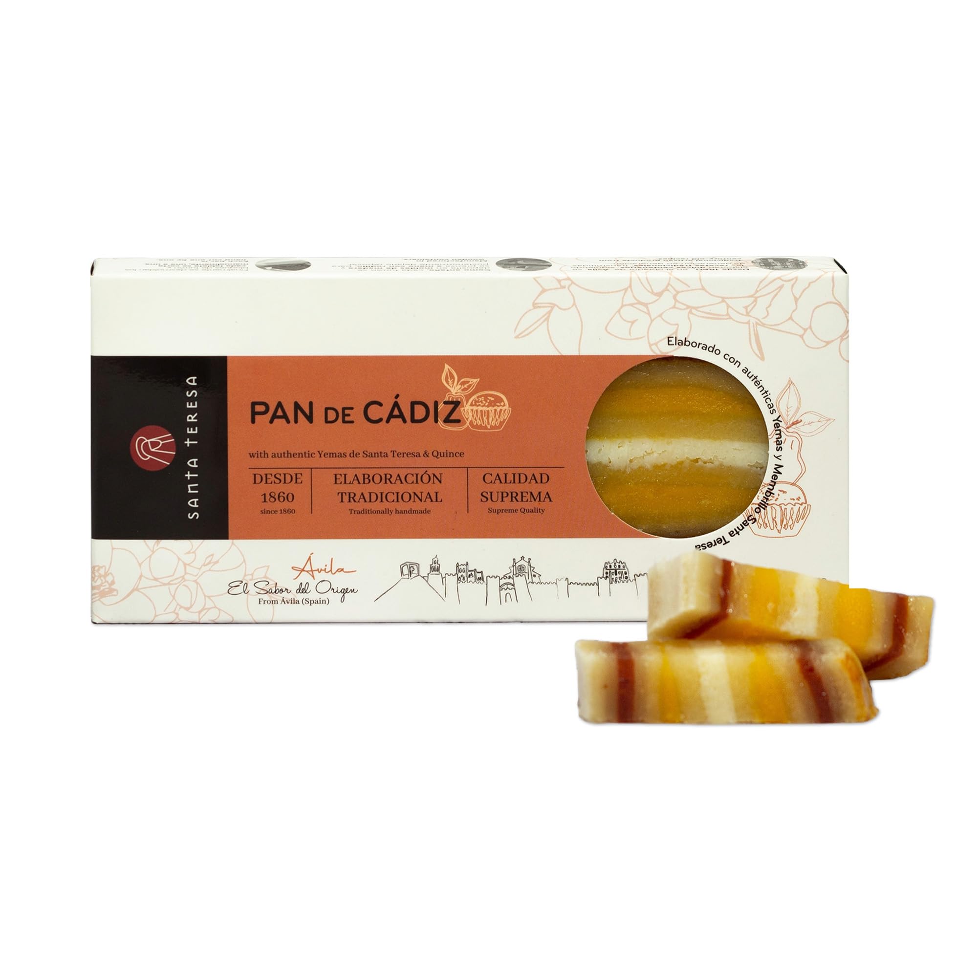 Santa Teresa - Pan de Cádiz - Elaborado con auténticas Yemas de Santa Teresa y nuestro Membrillo