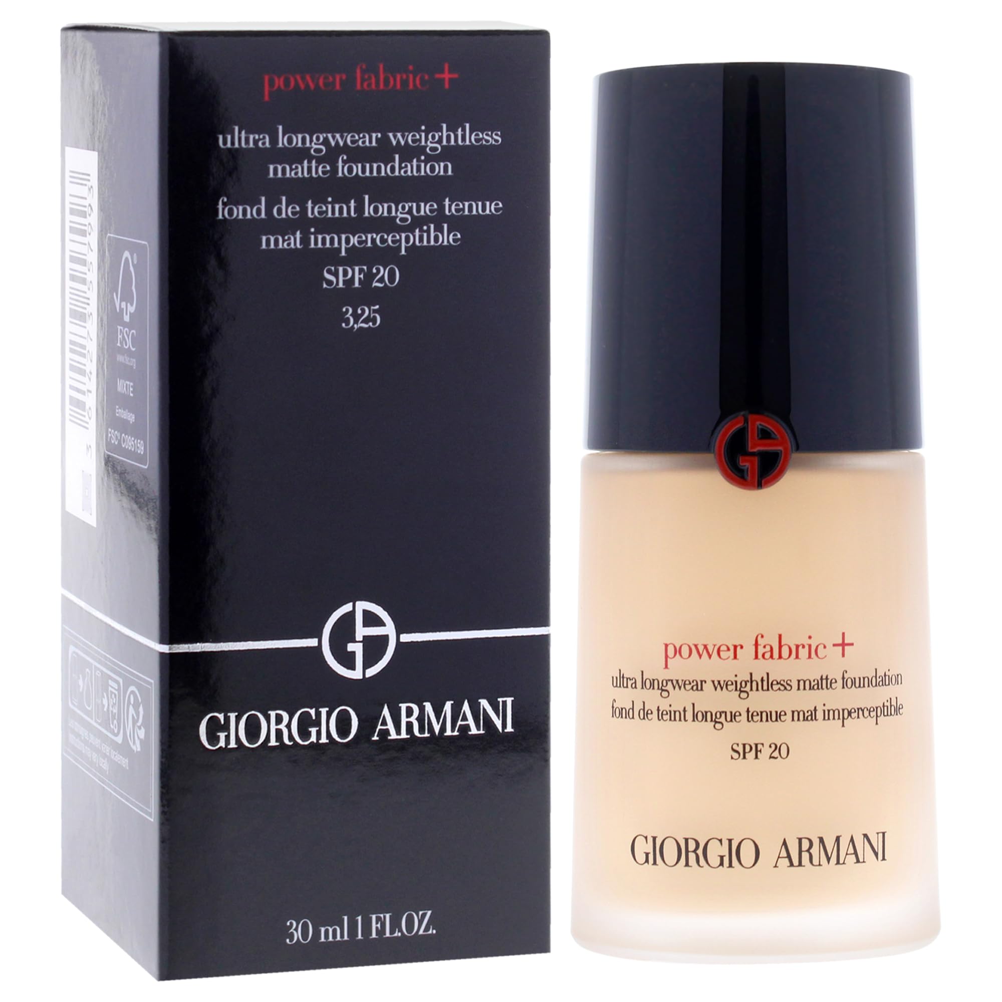 Giorgio Armani, Power Fabric+ Foundation Nr.3.25, 30 ml.