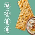 Schar Gluten-Free Crackers - Non GMO, Lactose Free, Preservative Free, Gluten-Free Saltine Crackers, 6 Individually Wrapped Packs, 210g