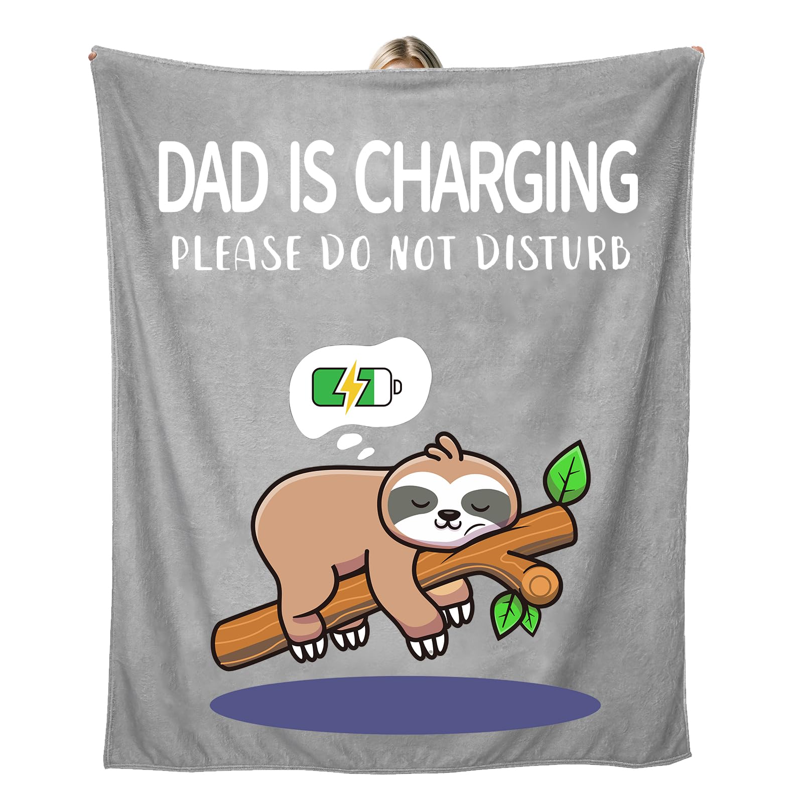 Unictop Dad Gifts,Fathers Day Blanket Gifts- Christmas Birthday dad Presents for Father Presents for Father's Day,Valentine's Day, Fluffy Blanket 150x130cm