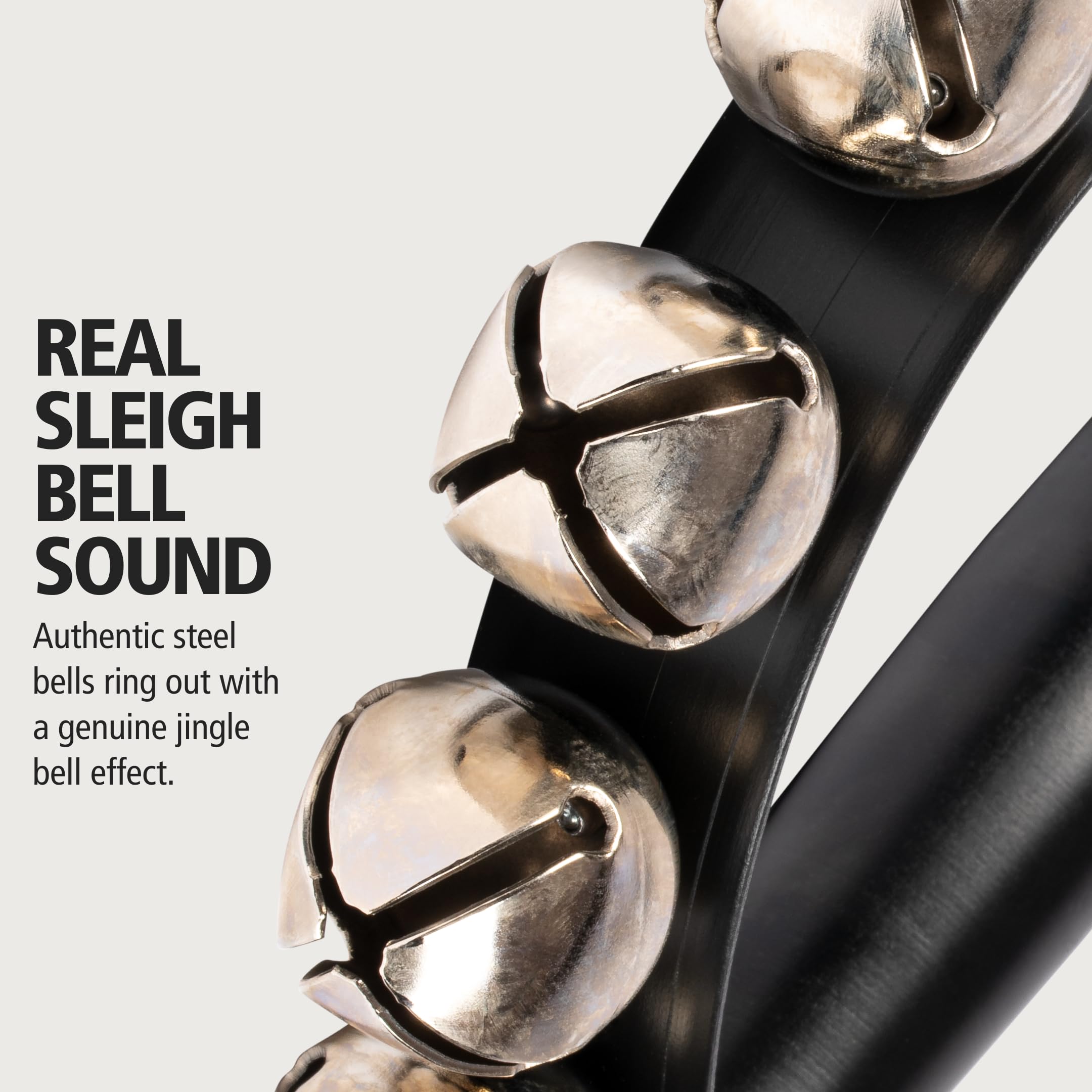 Meinl Percussion SLB7 - Campanelle a mano, con 7 sonagli, colore: Nero