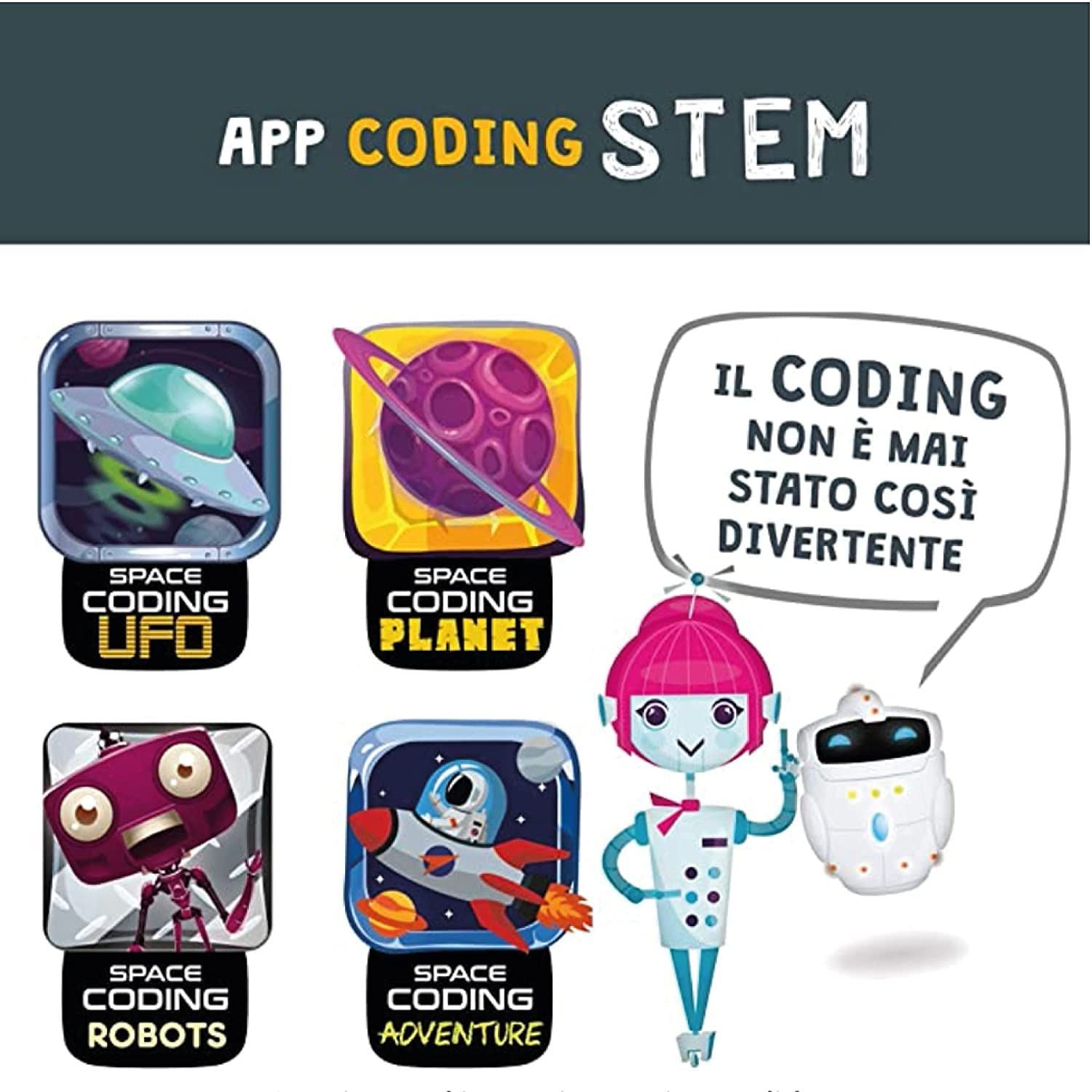 Liscianigiochi Mio Tab 10'' STEM Coding XL 2021, Multicolore, 89055