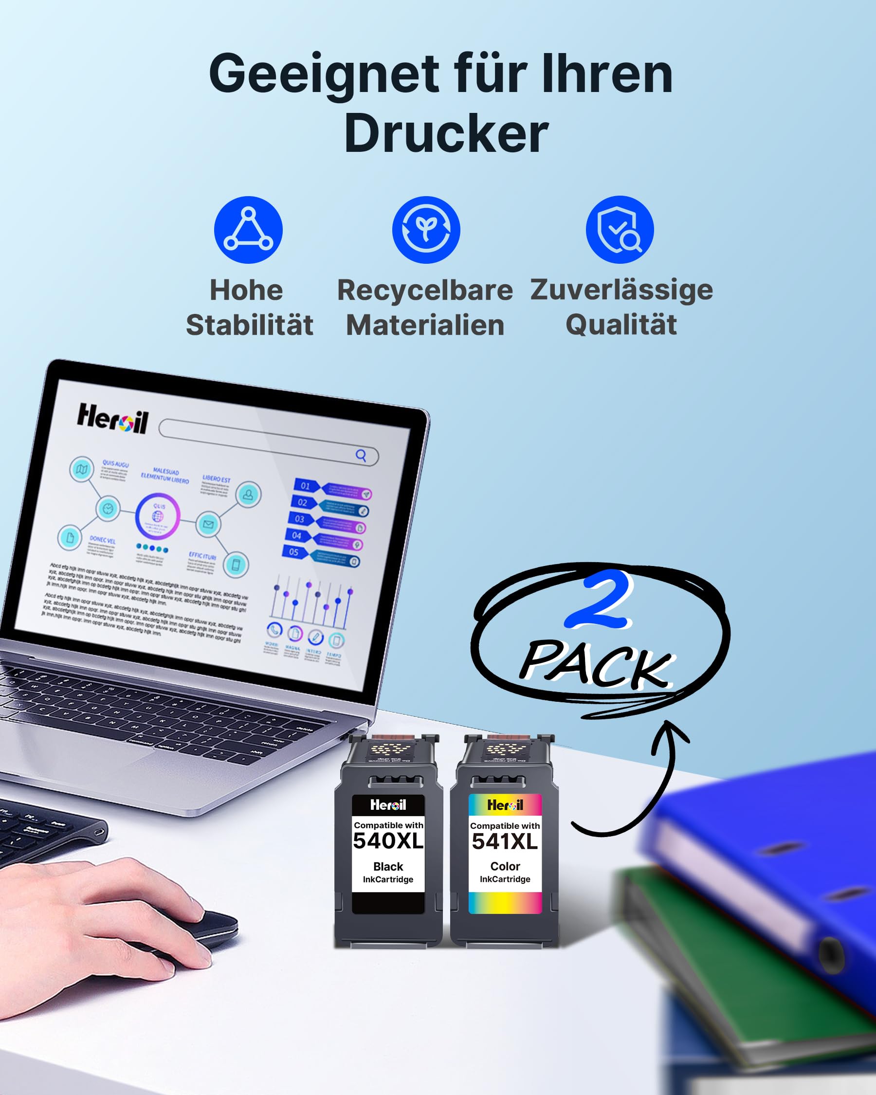 Druckerpatronen 560 561 XL Ersatz für Canon ts5350i Patronen PG560XL