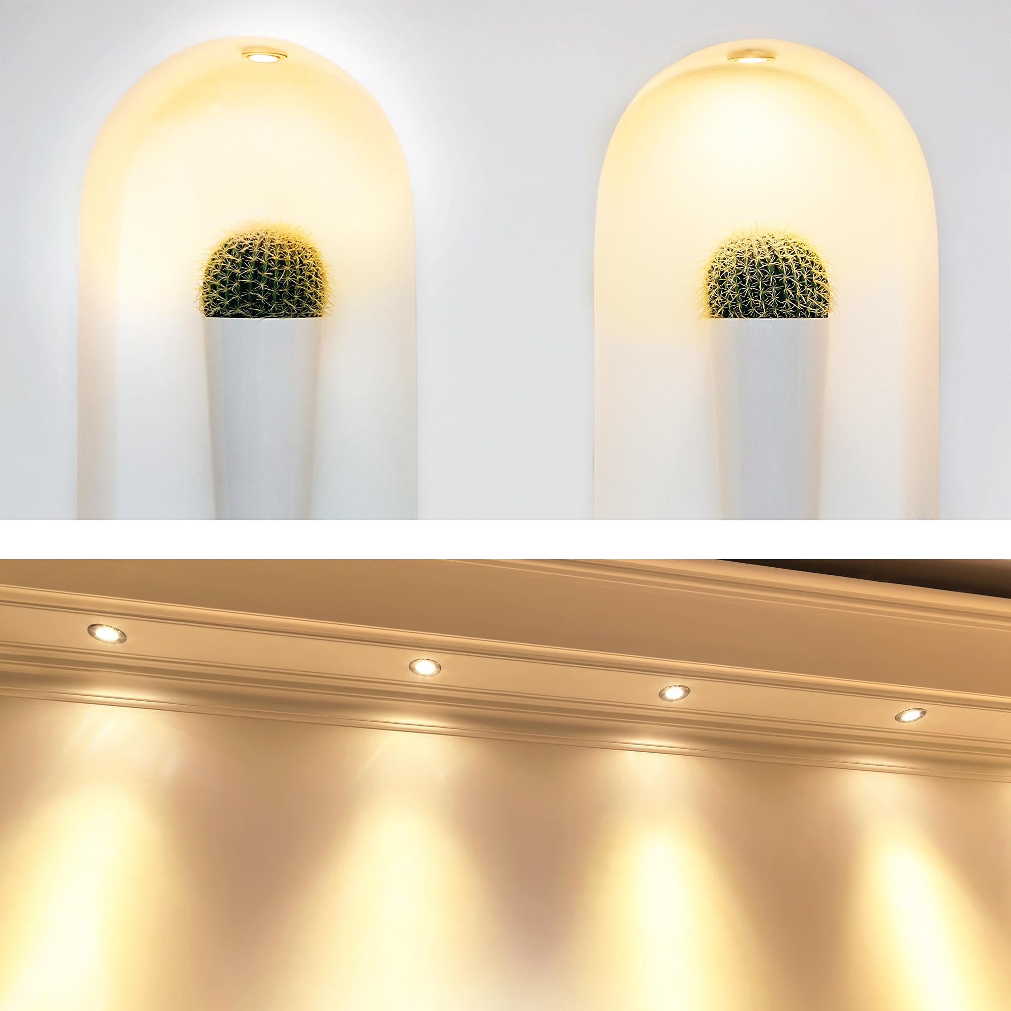 linovum - Lampadina GU10 LED 2W bianco caldo 3000K - lampadina GU10 led sostituzione alogena spot economico lunga durata 230V