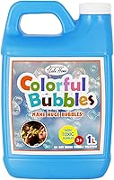 Lulu Home 1L Concentrated Bubble Solution Refill - Makes Up to 2.5 Gallons for Bubble Machines, Giant Wands & Blowers - Safe Kids Party Essential