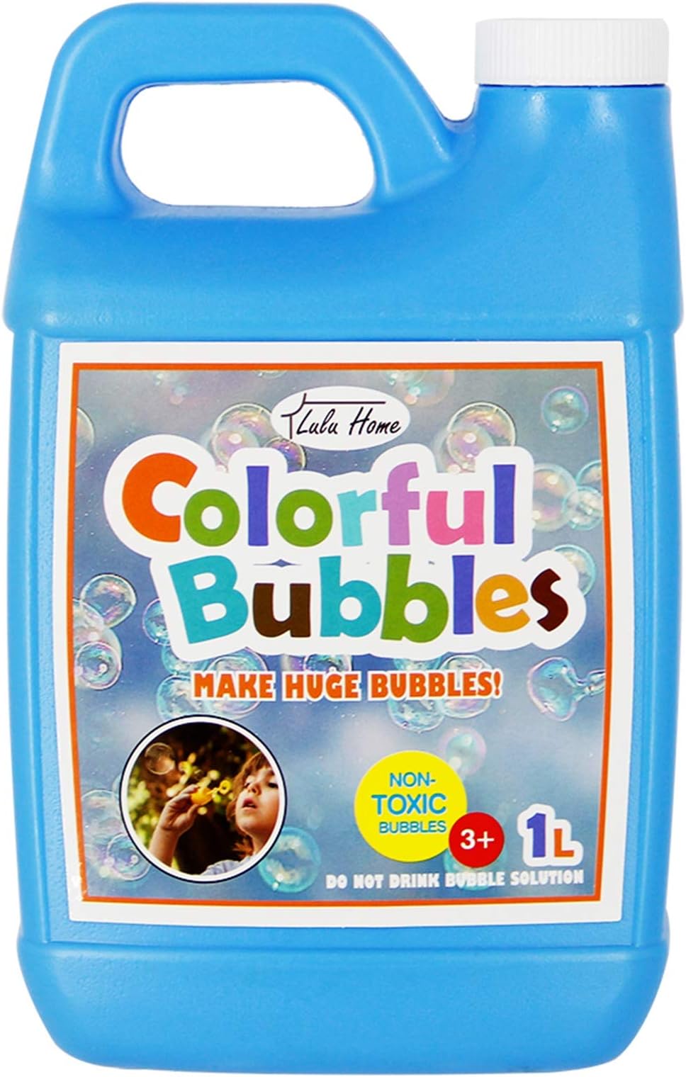 Lulu Home Bubble Concentrated Solution, 1 L/ 33.8 OZ Bubble Refill Solution Up to 2.5 Gallon for Kids Halloween Party Bubble Machine, Giant Bubble Wand, Bubble Blower Toys