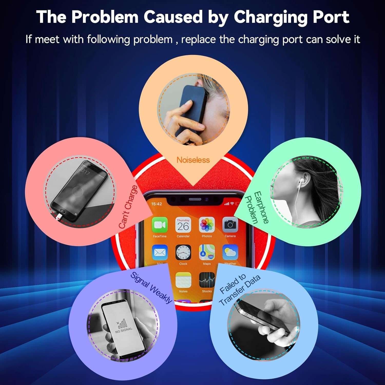 Charging Port Board Replacement kit for Samsung Galaxy S24 Ultra SM-S928U S928U1 S928B S928W USB-C Charger Dock Connector PCB USB Replacement with Tools(6.8 inch No Cable)