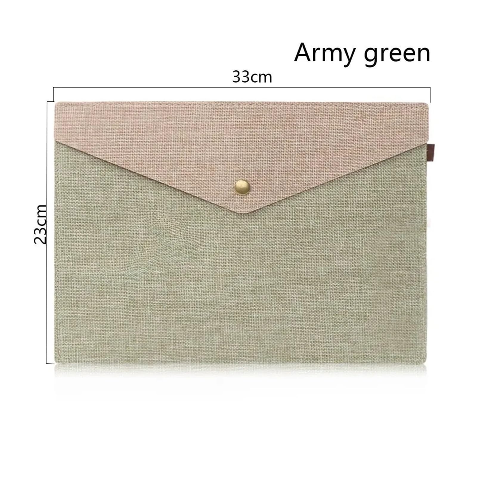10pcs File Folder Big Capacity Document Bag Imitation Linen Canvas Felt Briefcase Folders Envelope Design Per Scrivania