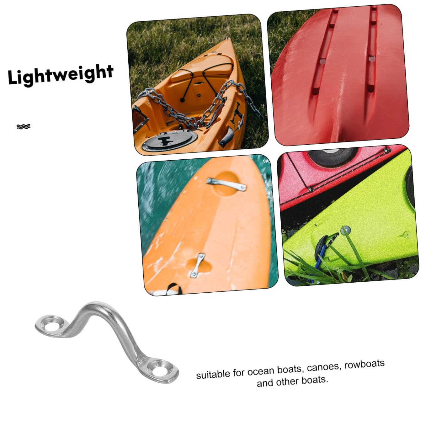 Maniglie Argento in Acciaio Inox 316 Set da 12 Pezzi per Yacht Superficie Liscia e Finitura Raffinata per Kayak e Piccole Imbarcazioni