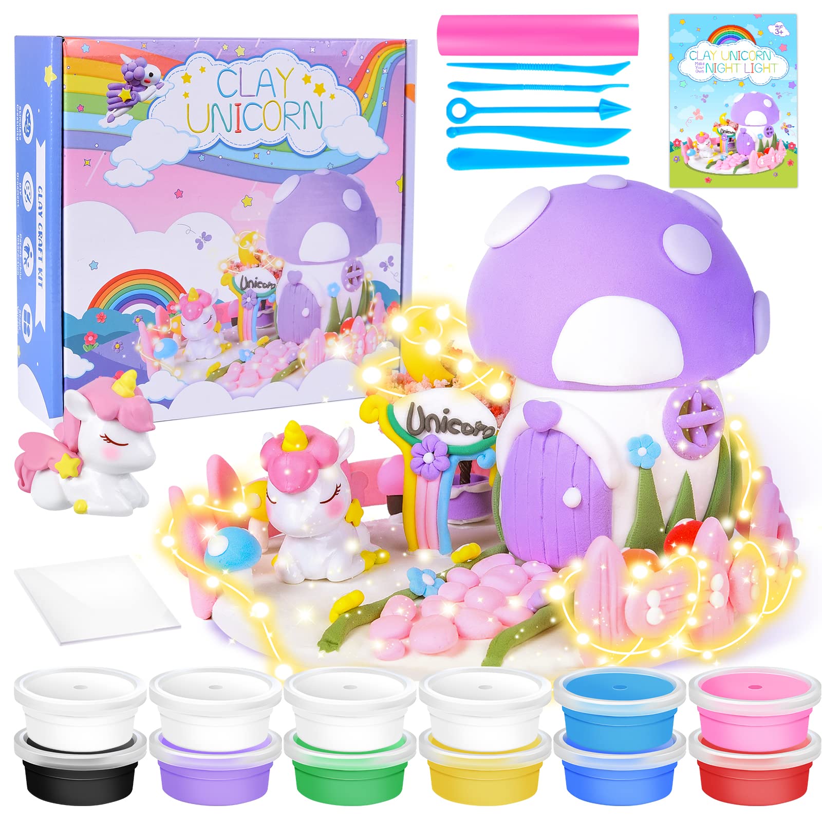 Buy Air Dry Clay, Modeling Clay Kit for Kids, Soft Ultra Light Magic