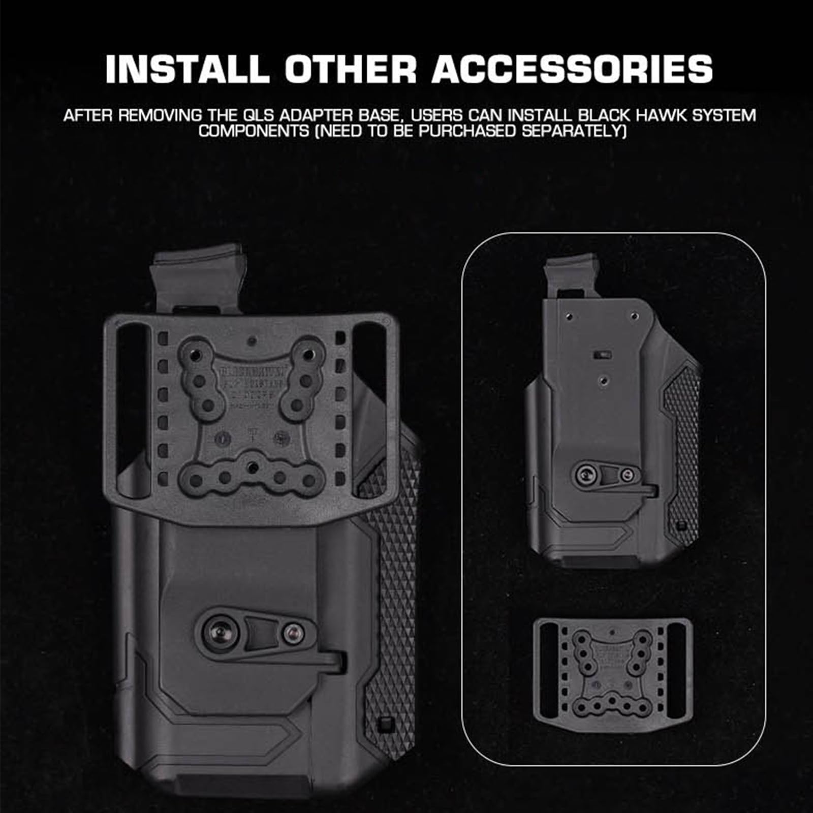 Fondina Universale Tattica X300 Con Sistema Di Sgancio Rapido QLS Per Airsoft Paintball Caccia Attrezzatura Airsoft