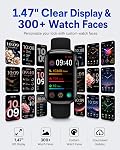 MorePro Health Fitness Tracker, 24/7 Heart Rate Monitor with Blood Pressure, Blood Oxygen, Sleep Tracking, IP68 Waterproof Activity Trackers with Step Counter, Compatible with iOS Android