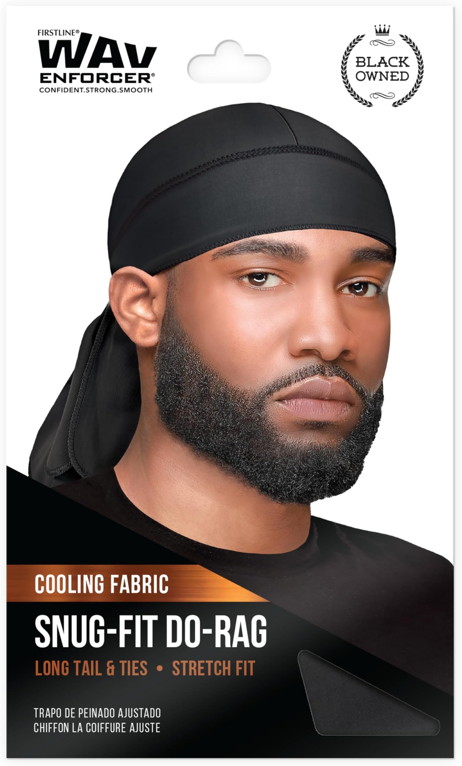 WavEnforcer 106 Snug Fit Do-Rag, Black