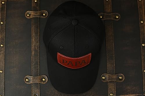 Miniatura 4 de Gorra de camionero para papá, gorra de béisbol, gorra de papá, gorra de cuero grabada con láser