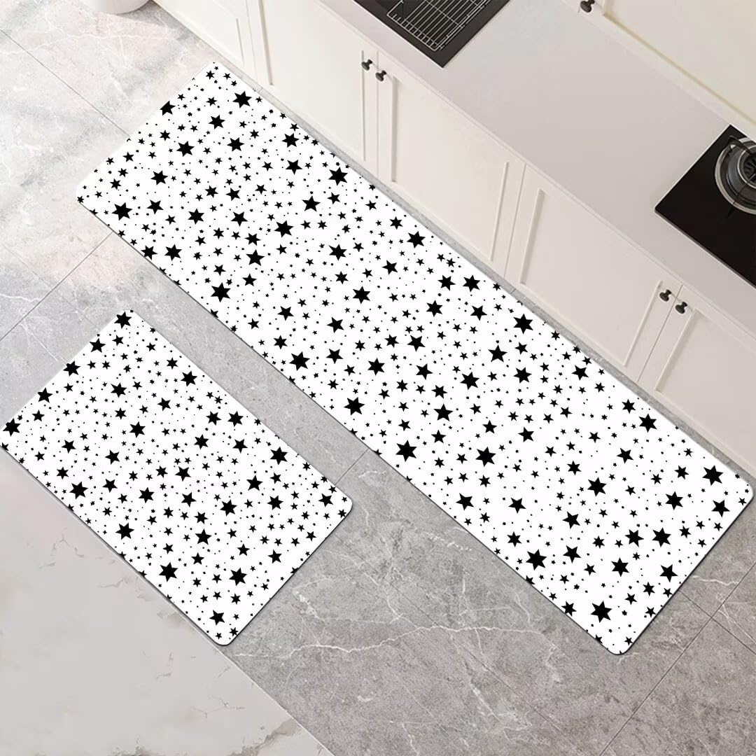 Alfombra de cocina de 2 piezas, alfombras lavables de secado rápido de 50x150cm para el hogar