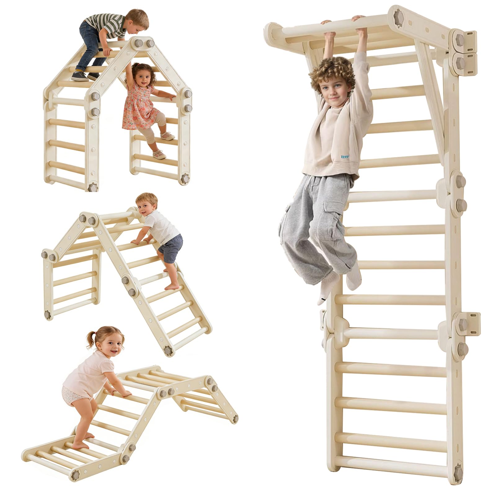Amazon.com: HTWELL Kids Climbing Toys, Pikler Triangle Set