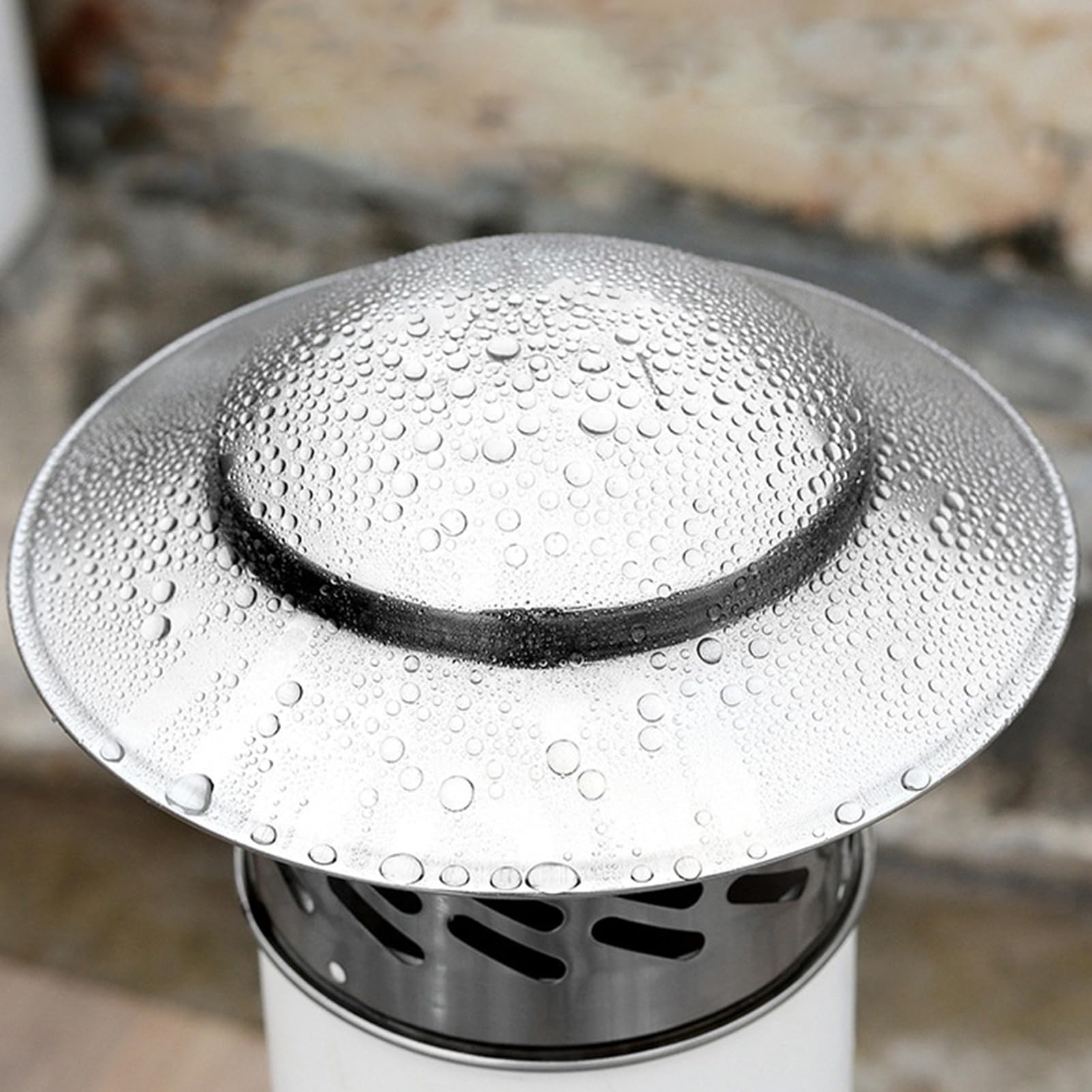 Sombrero De Lluvia De Techo De 200 MM De Acero Inoxidable 304, Cubierta De Chimenea, Capucha De Ventilación, Sombreros De Chimenea Tapón De Escape Para Aislamiento, Tapón De Chimenea, Tubo De