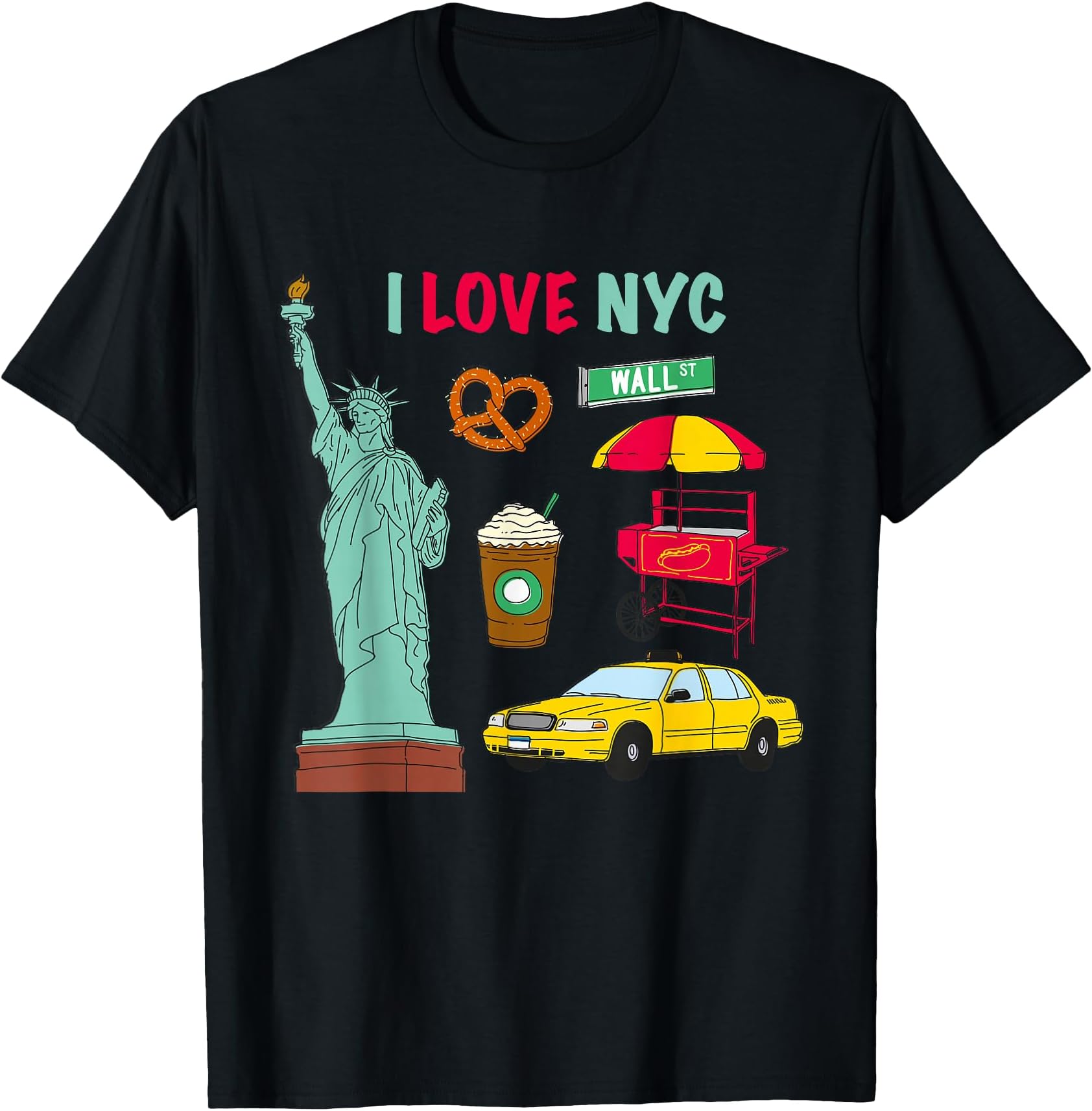 I Love Heart NYC Statue of Liberty Souvenirs T-Shirt T-Shirt