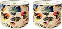 Vista 10 de Royal Designs, Inc. Sombra decorativa de tambor hecha a mano, hecha en Estados Unidos, 10 pulgadas, HBC-8073-10-2, jardín de mariposas - 2