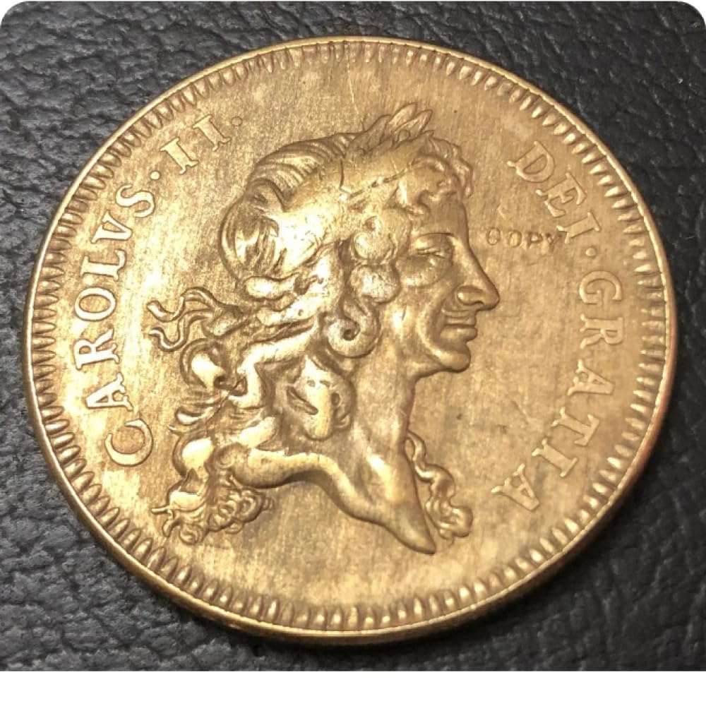 Reiwan Gold Commemorative Coin 1672 England Charles Ii Commemorative Coin Plated Collectible Coin Challenge Coin Commemorative Gift