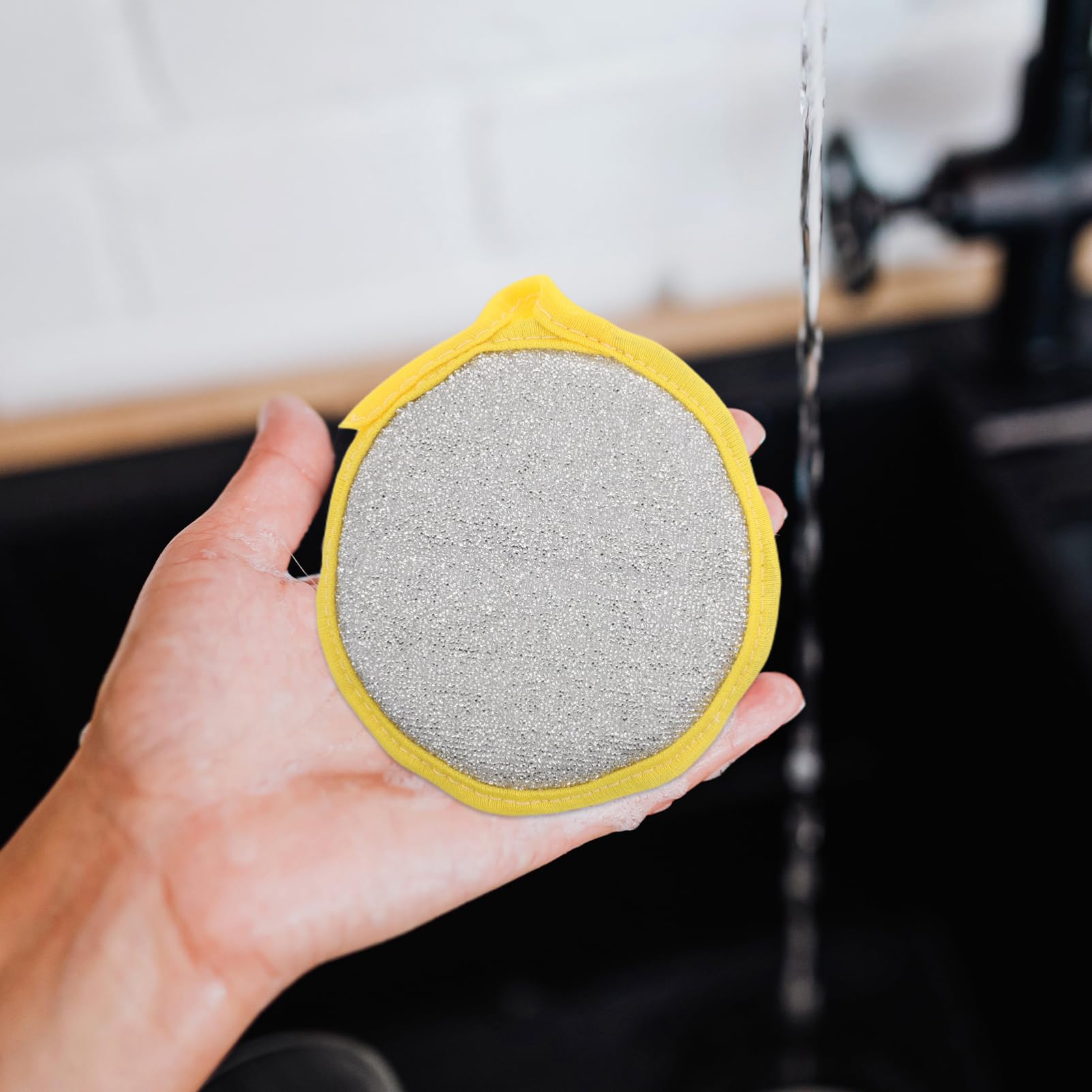 Esponja para Fregar Platos de Doble Cara, Artículos Hogar, Antirayaduras, Orificio para Colgar, 30 Unidades, para Cocina y Limpieza