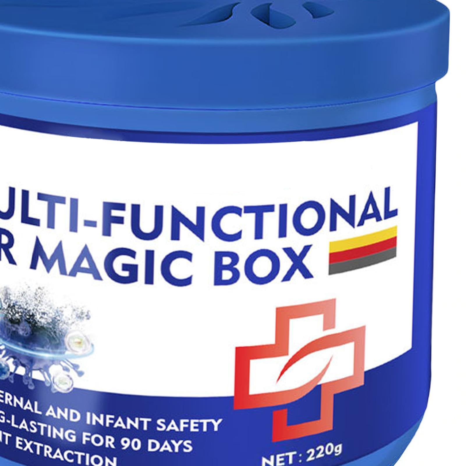 Pojemnik kurz - automatyczny oczyszczacz powietrza Magic Box 220 g | D?ugotrwa?y ?rodek czyszcz?cy z wyci?giem do domu, salonu, sypialni, kuchni i biura, 2 sztuki