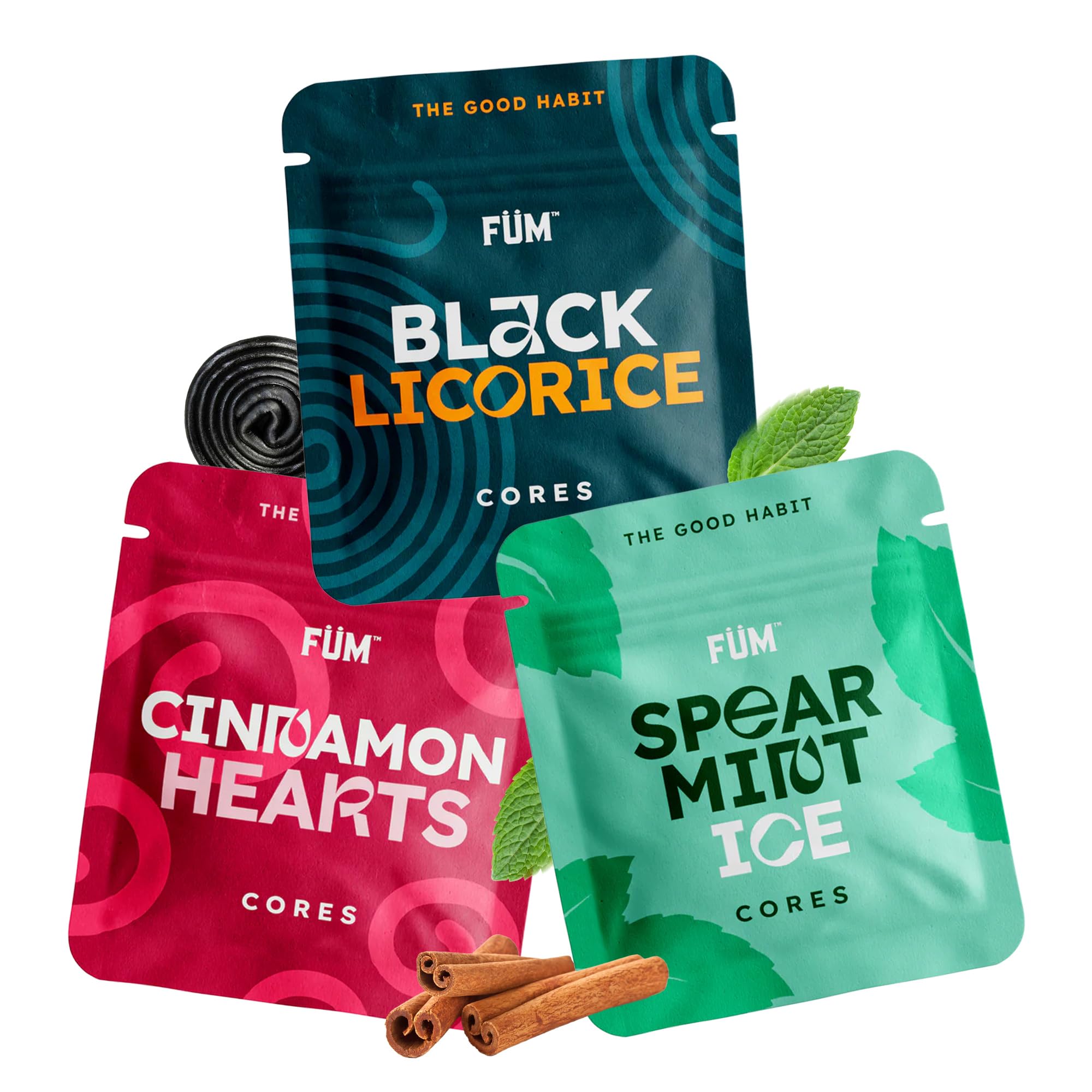 Füm 3 Packs of Plant Based Retro Sweets Cores | Naturally Switch from Bad Habits | 9 Total Cores