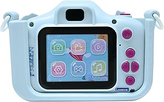 Lexibook DJ078FZ Anna, Elsa, Frozen, 4-in-1 camera for children with protection, video, MP3 and game functions, 15 frames to personalise your photos, 8 GB memory card included
