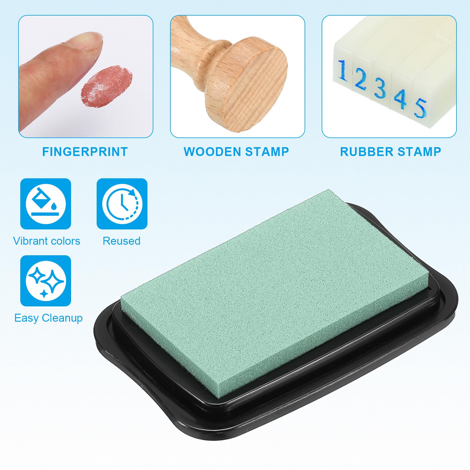 PATIKIL 3"x2" Large Stamp Pad - Image 3