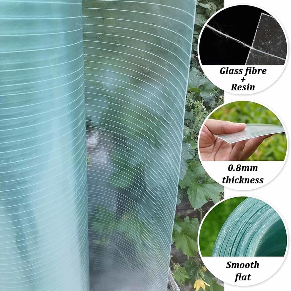 Polycarbonate Roofing Sheet - Lightweight Rainproof Covering for Greenhouses, Gardens, and Poultry Coops