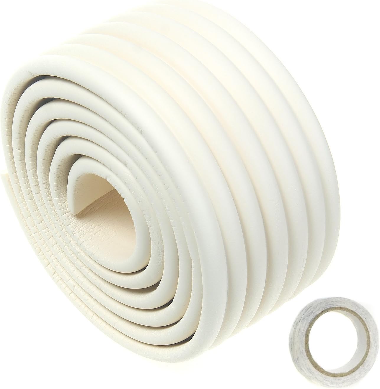 TUKA Multi-Purpose Foam Protector Kit, 2M x 80mm, Universal Anti Collision Protector, Safety of Child Baby Senior Thick Childproofing Safety Protection Securing Objects and Surfaces TKD7002 Off White