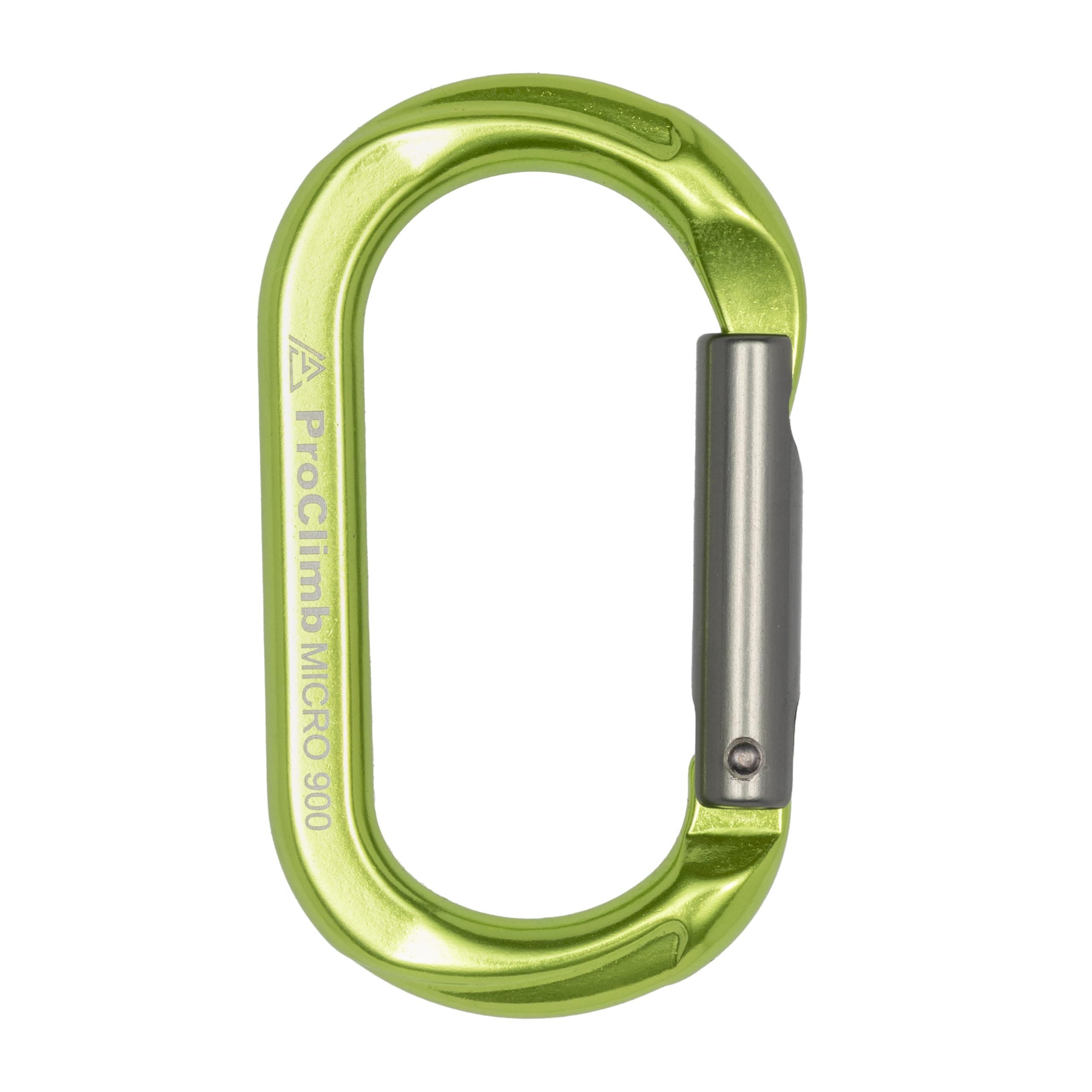 Mousqueton Micro 900 en aluminium avec verrou droit 4 kN