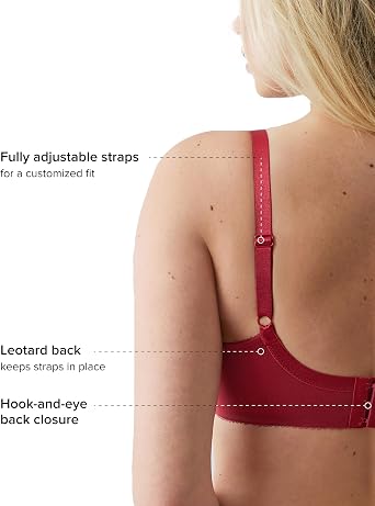 Wacoal Women's Retro Chic Underwire Bra, 855186 | Unlined, Underwire, Full Coverage, Lifts Bustline